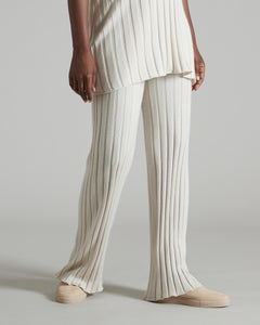 Beige Cashmere and Silk Trousers