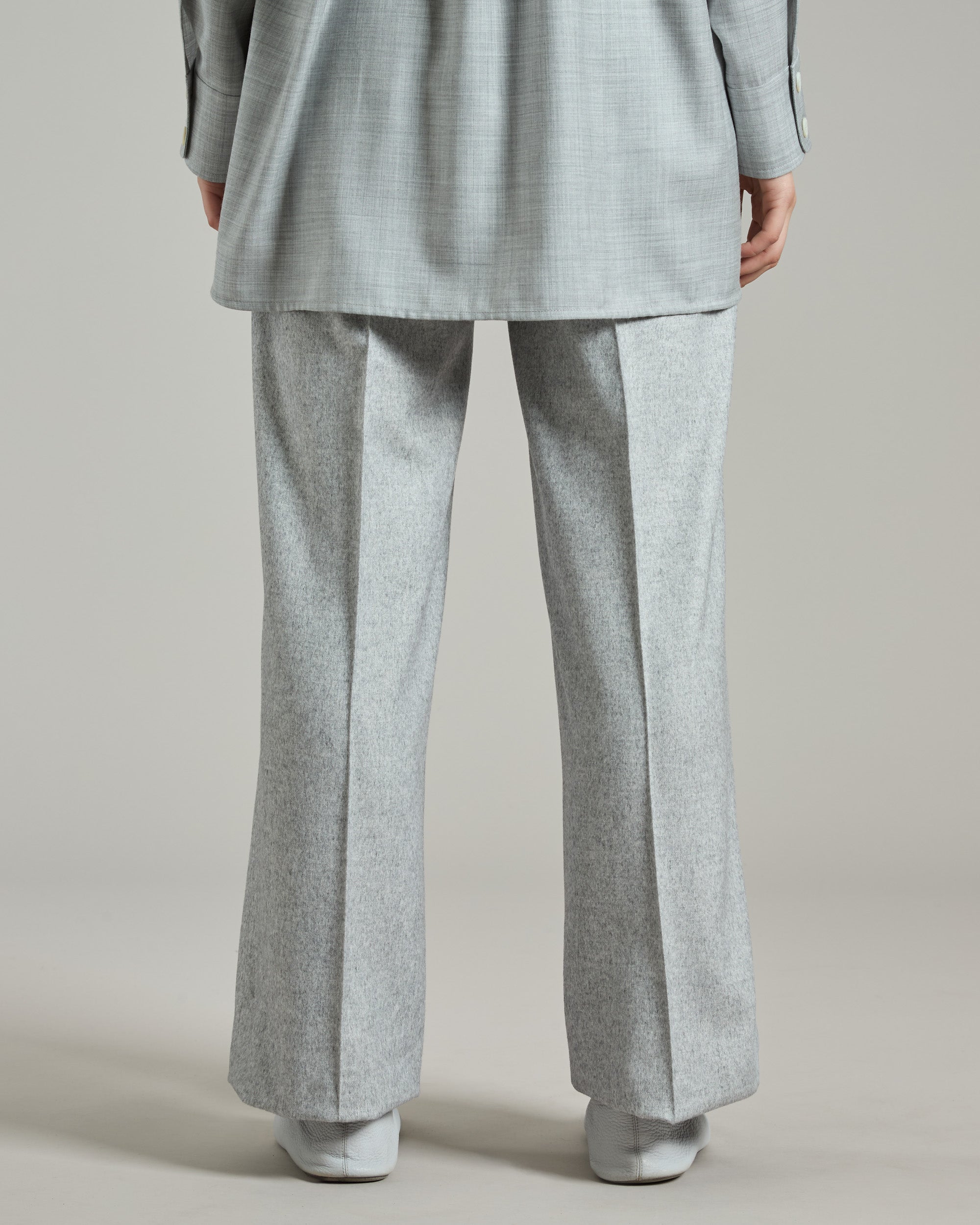 Grey Cashmere and Silk Pants