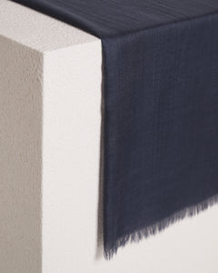 Blue cashmere and silk stole