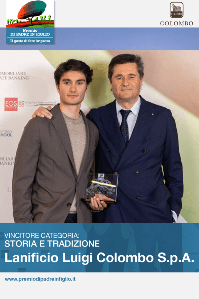 Colombo wins the “History and Tradition” category of the Di Padre in Figlio Award