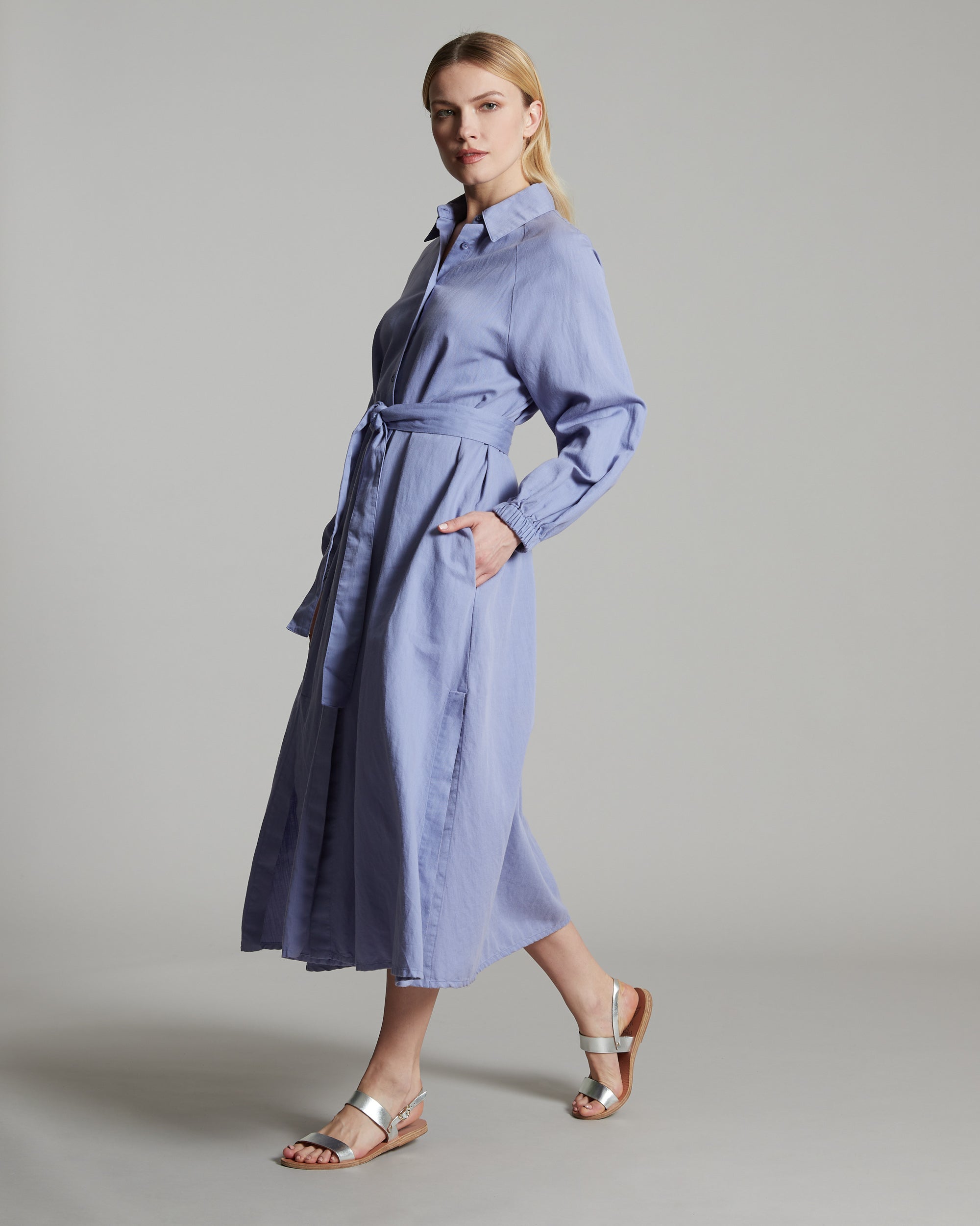 Purple chemisier dress 2
