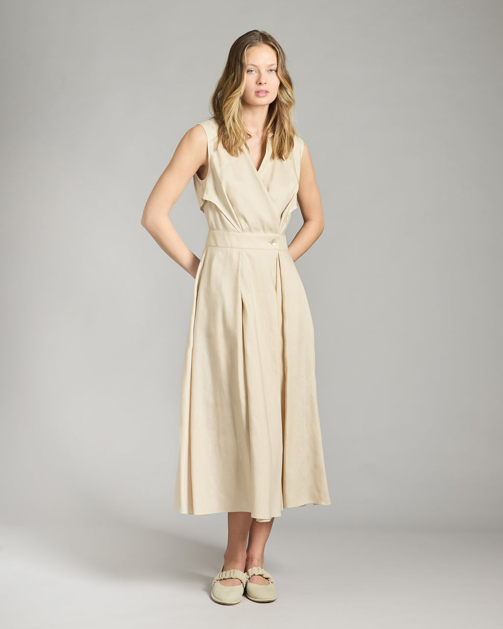 Wool and silk Chemisier