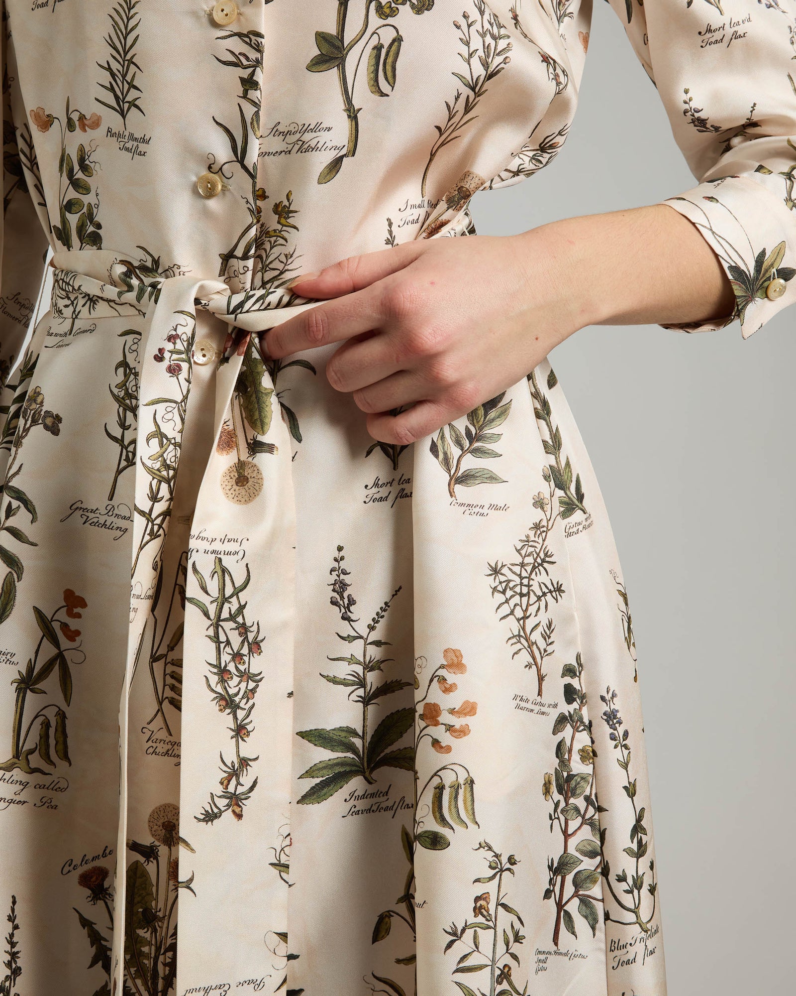 Pure Silk Chemisier Erbario 3