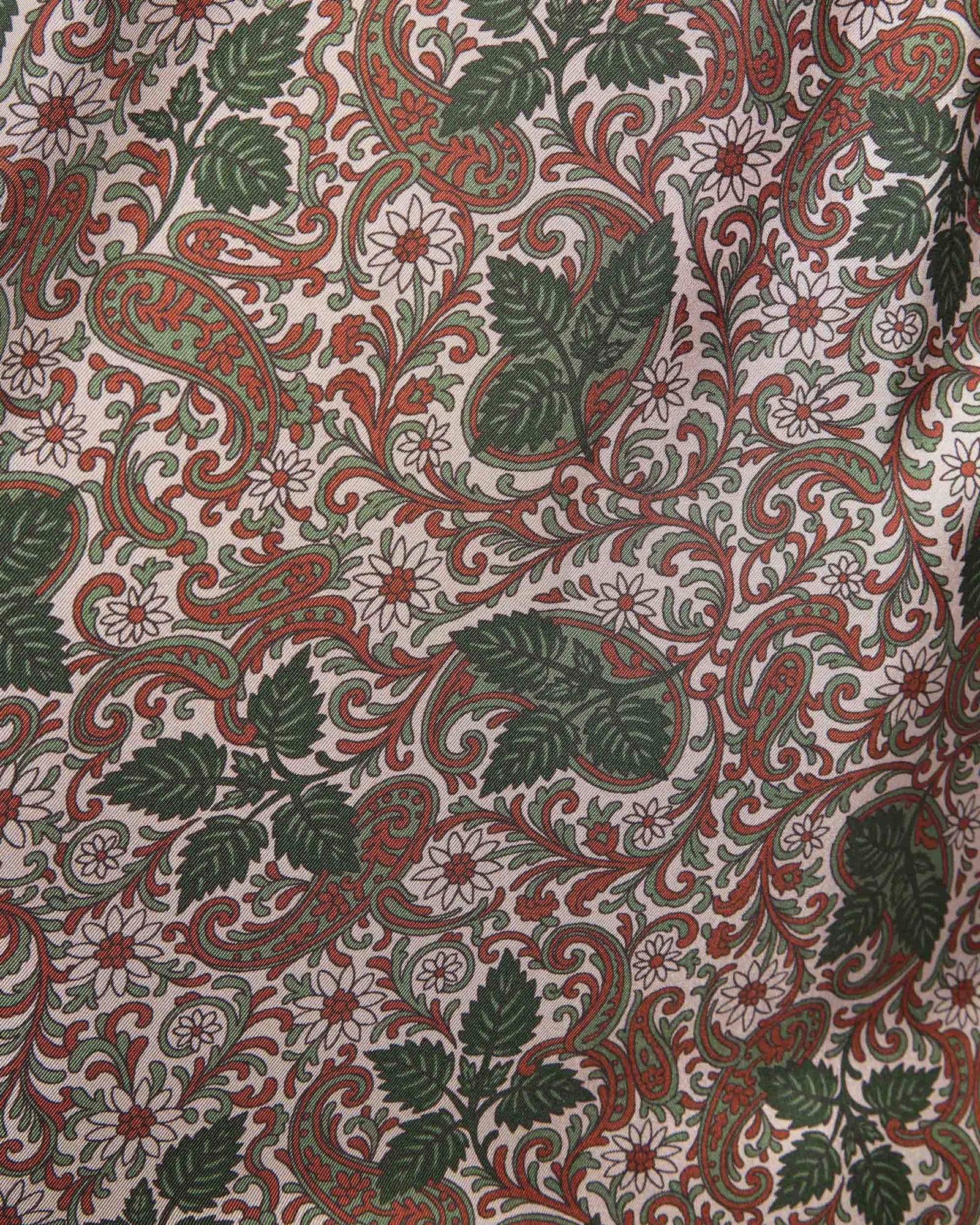 Pure silk Chemisier  with a nettle print 4