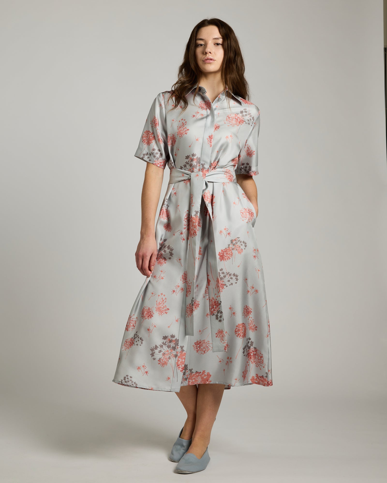 Valsesia Gaze Printed Pure Silk Chemisier 2