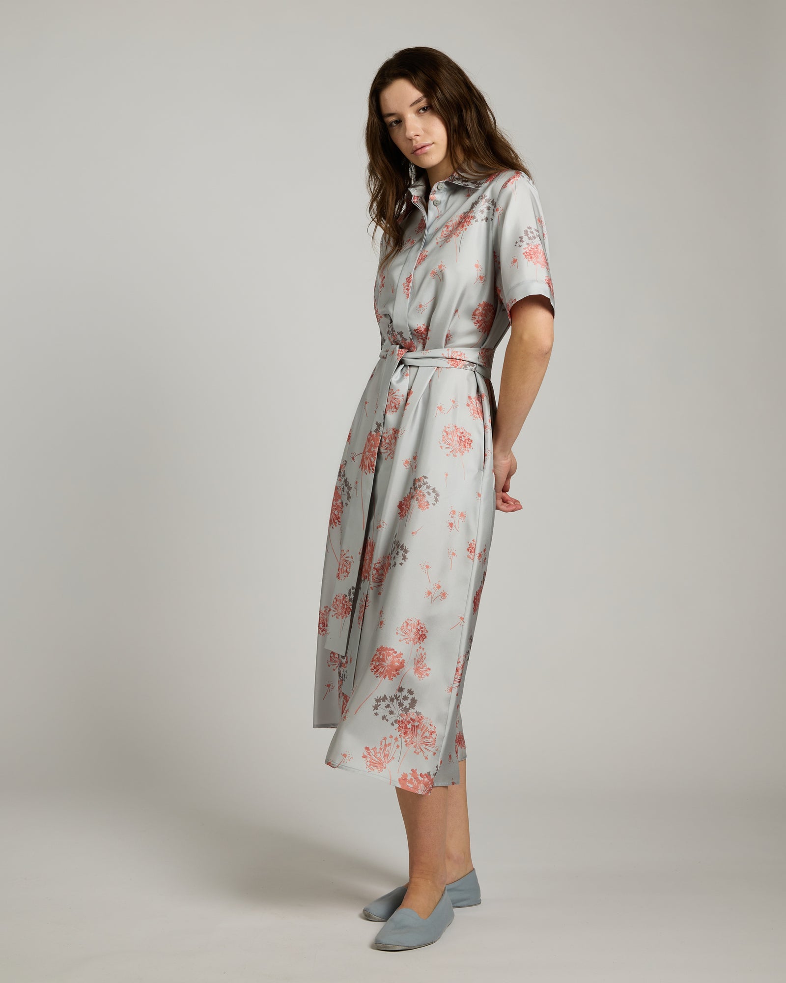 Valsesia Gaze Printed Pure Silk Chemisier