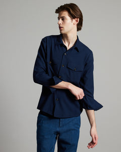 Camicia RELIANCE in Cashmere 4.0 blu