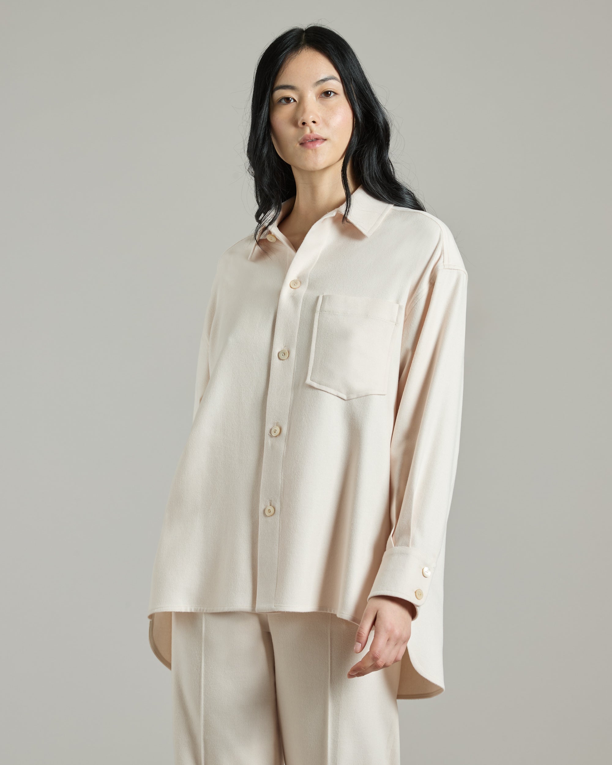 Pink Touch Cashmere Blouse