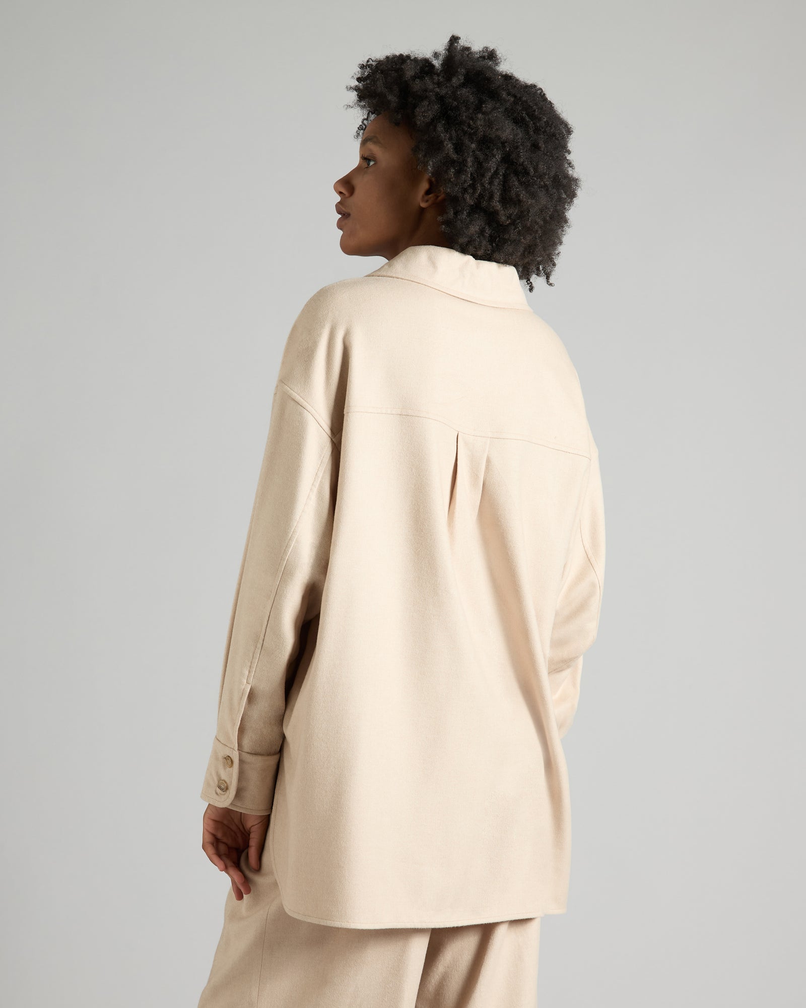 Beige Touch Cashmere Blouse 4