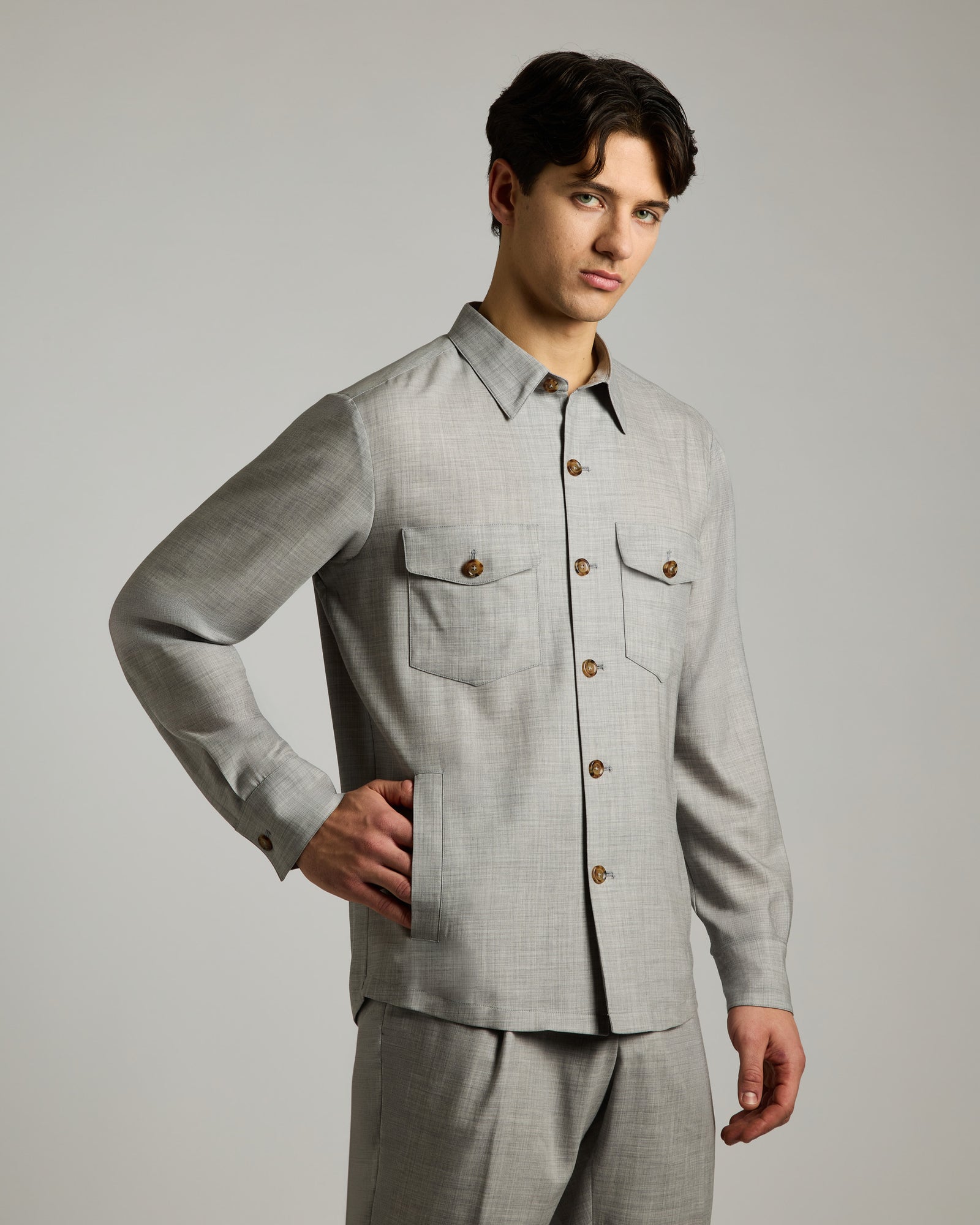 Cashmere 4.0 shirt grey 2