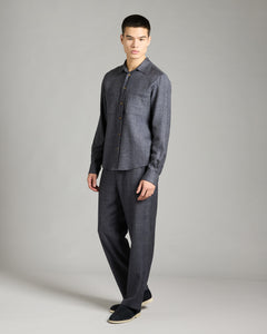 Denim Blue Cashmere Waves shirt