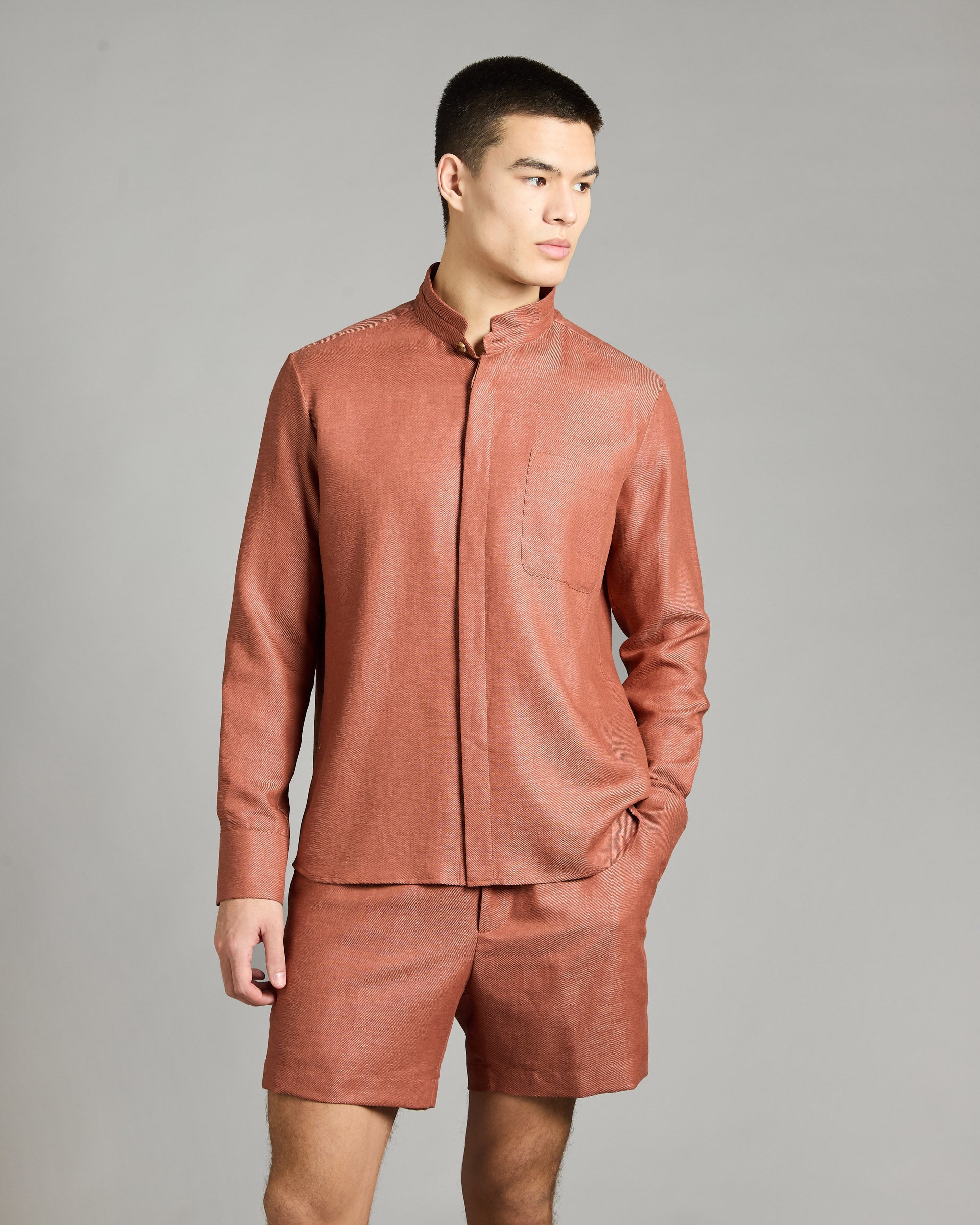 Shirt in Summer Cashmere 4.0 in orange
