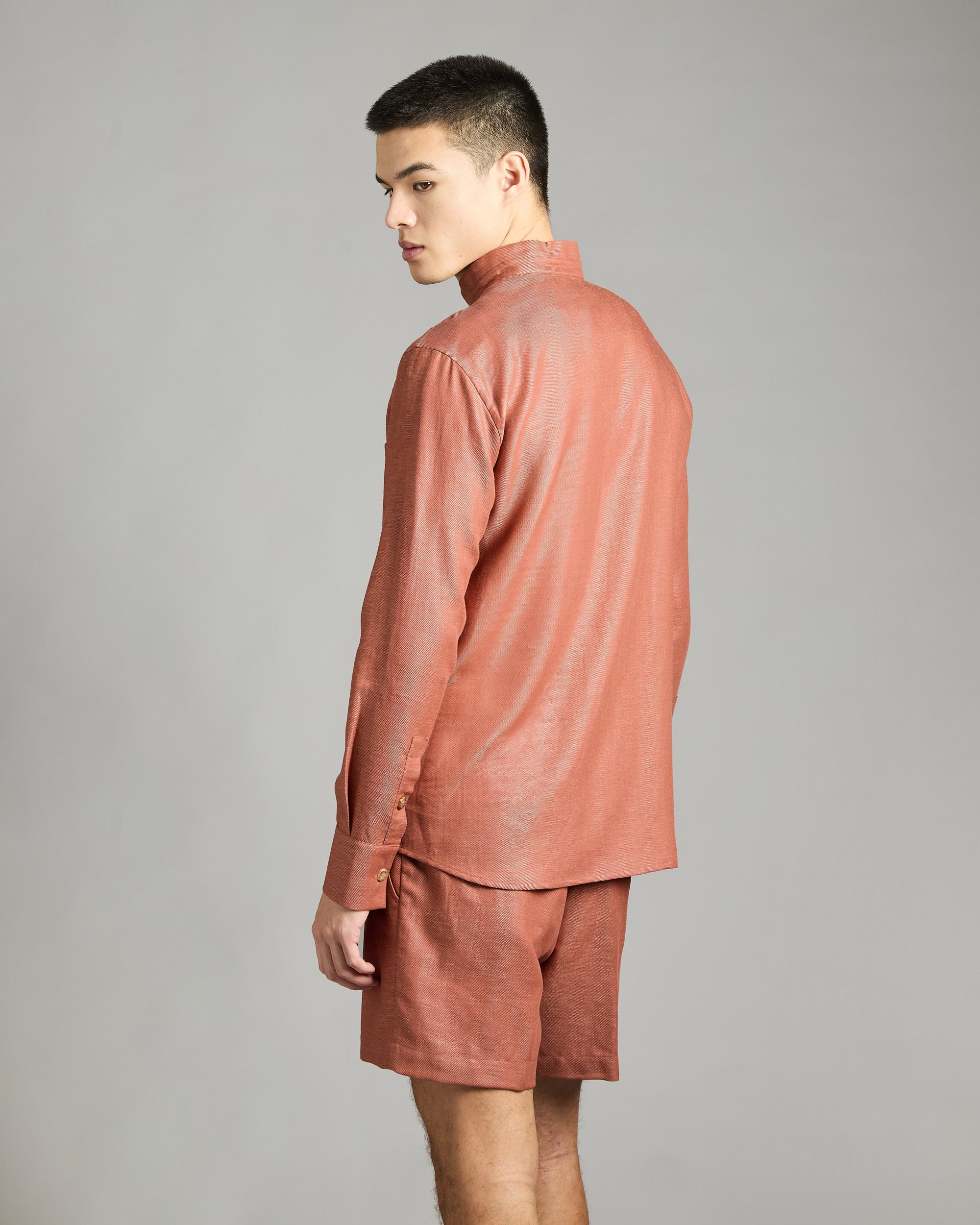 Shirt in Summer Cashmere 4.0 in orange
