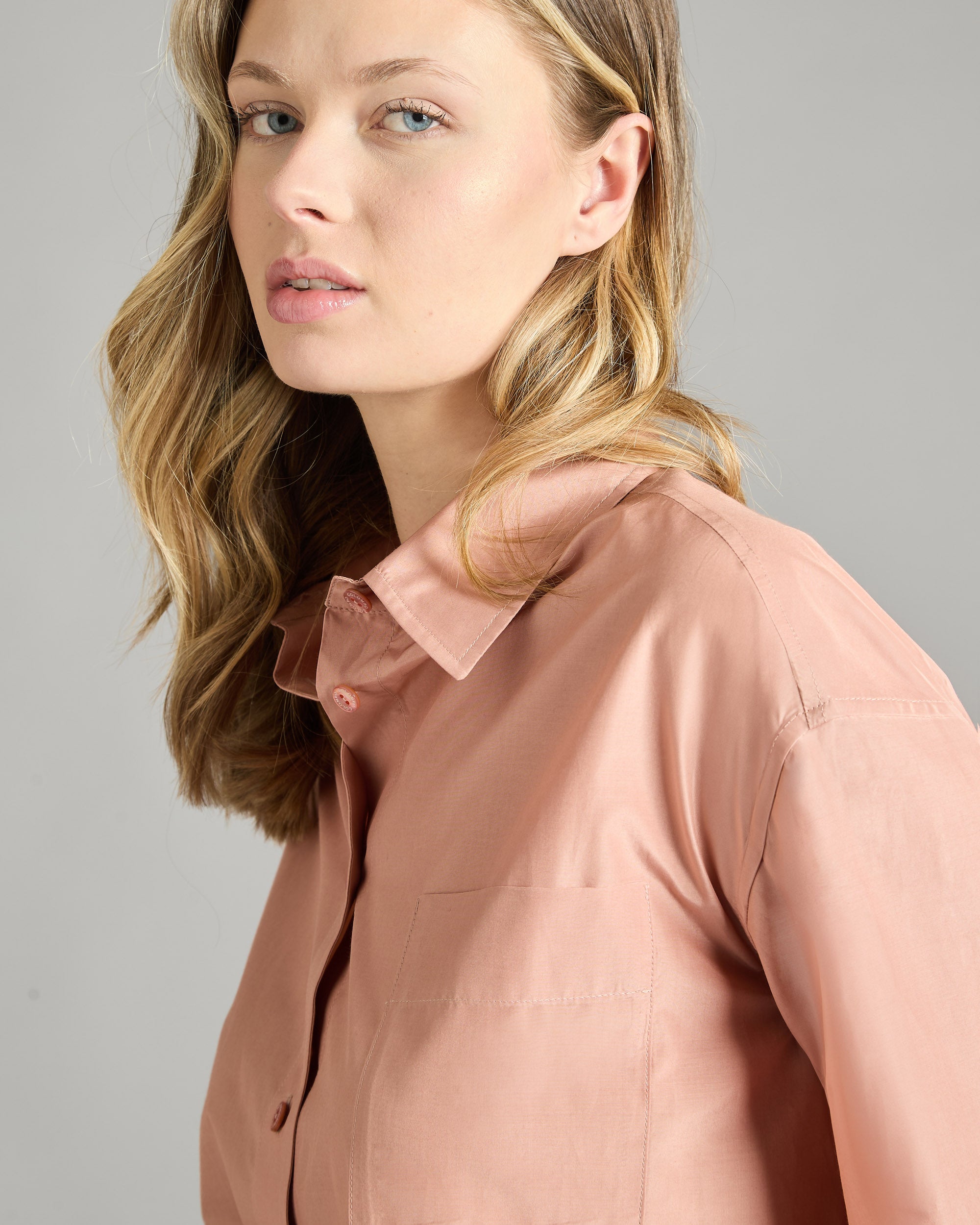 Silk and cotton Pink Shirt