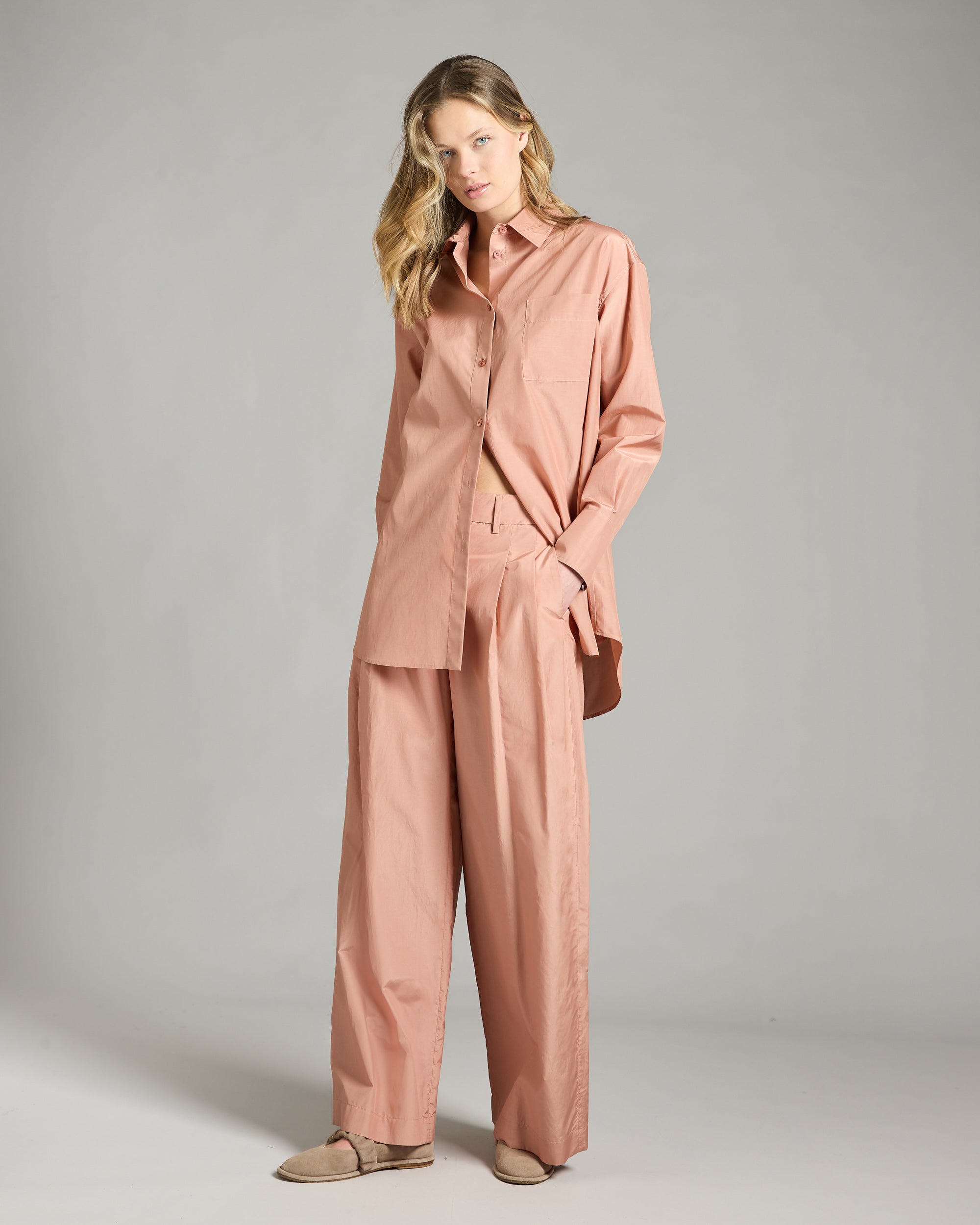 Silk and cotton Pink Shirt