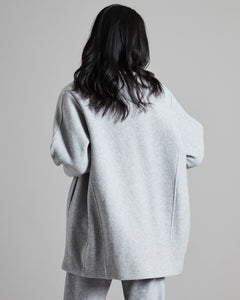 Cappotto in cashmere fleece