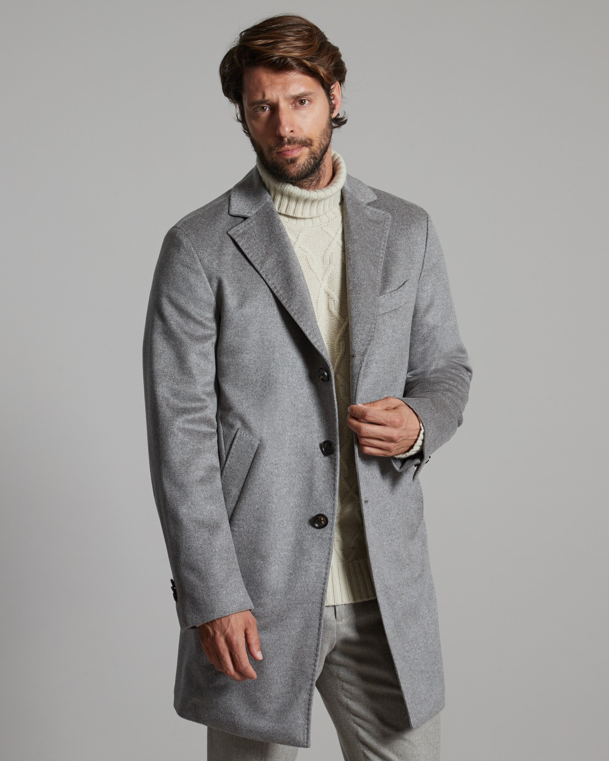 Brown cashmere coat 2