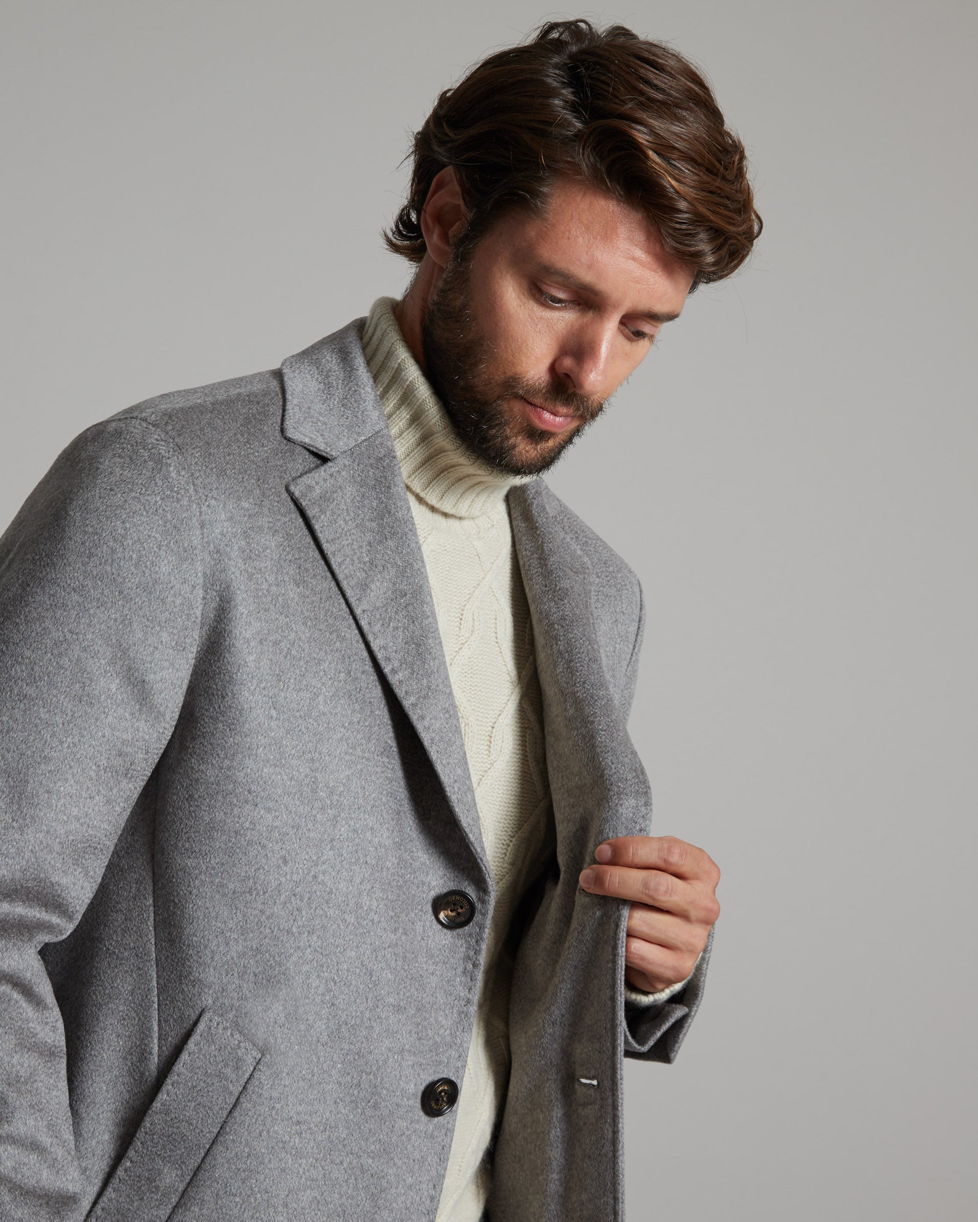 Brown cashmere coat 4