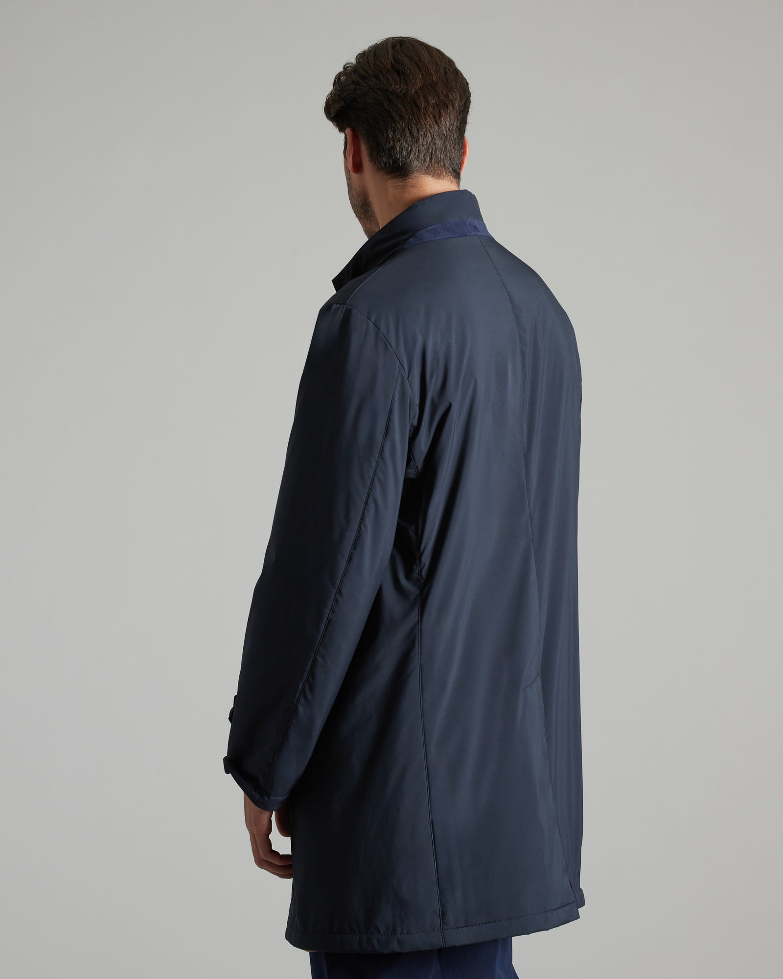 Technical fabric car coat