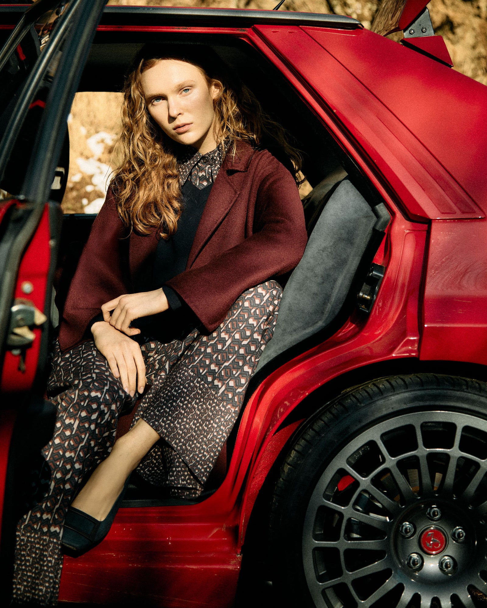 Double cashmere coat