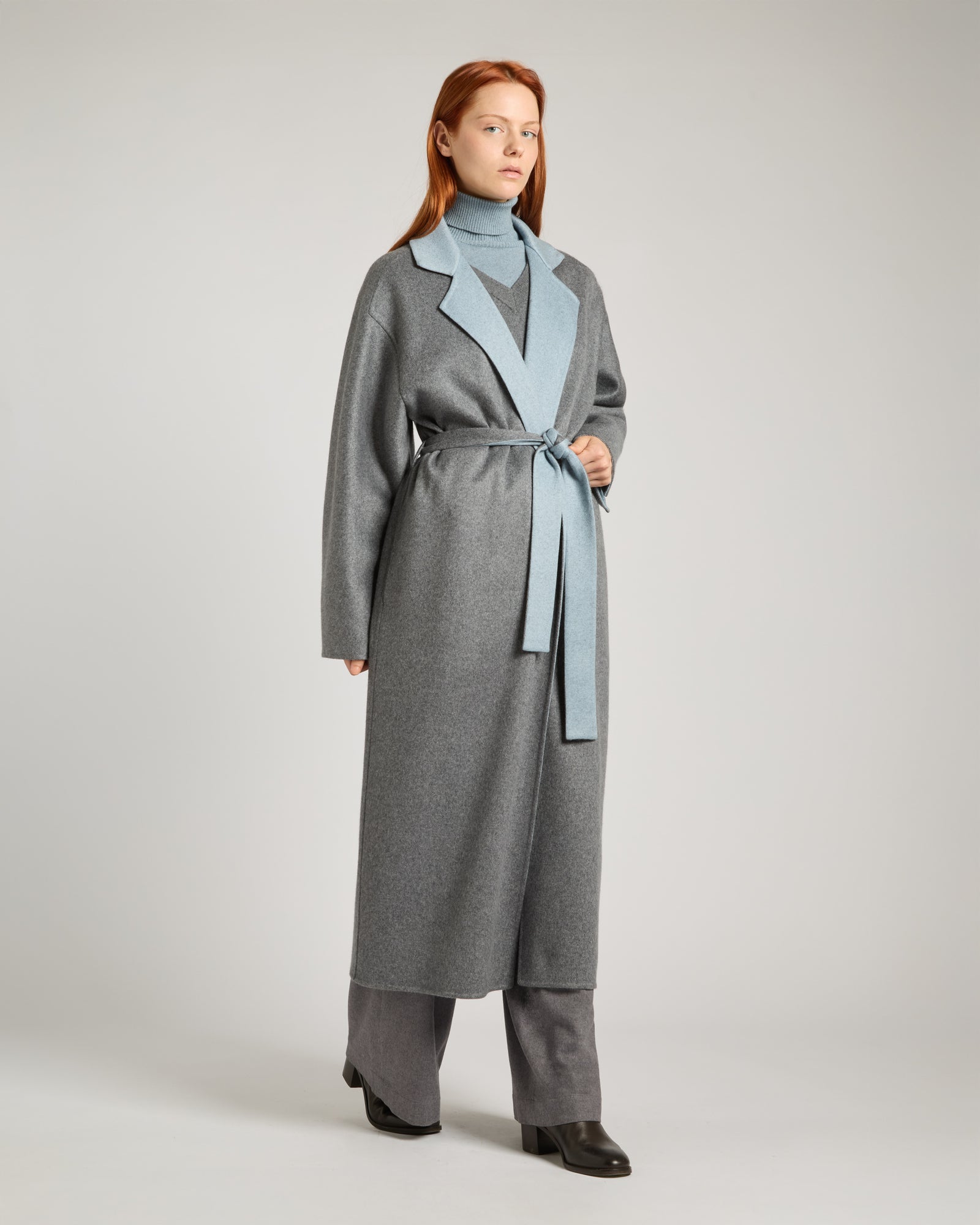 Coat in Kid cashmere fleece 2