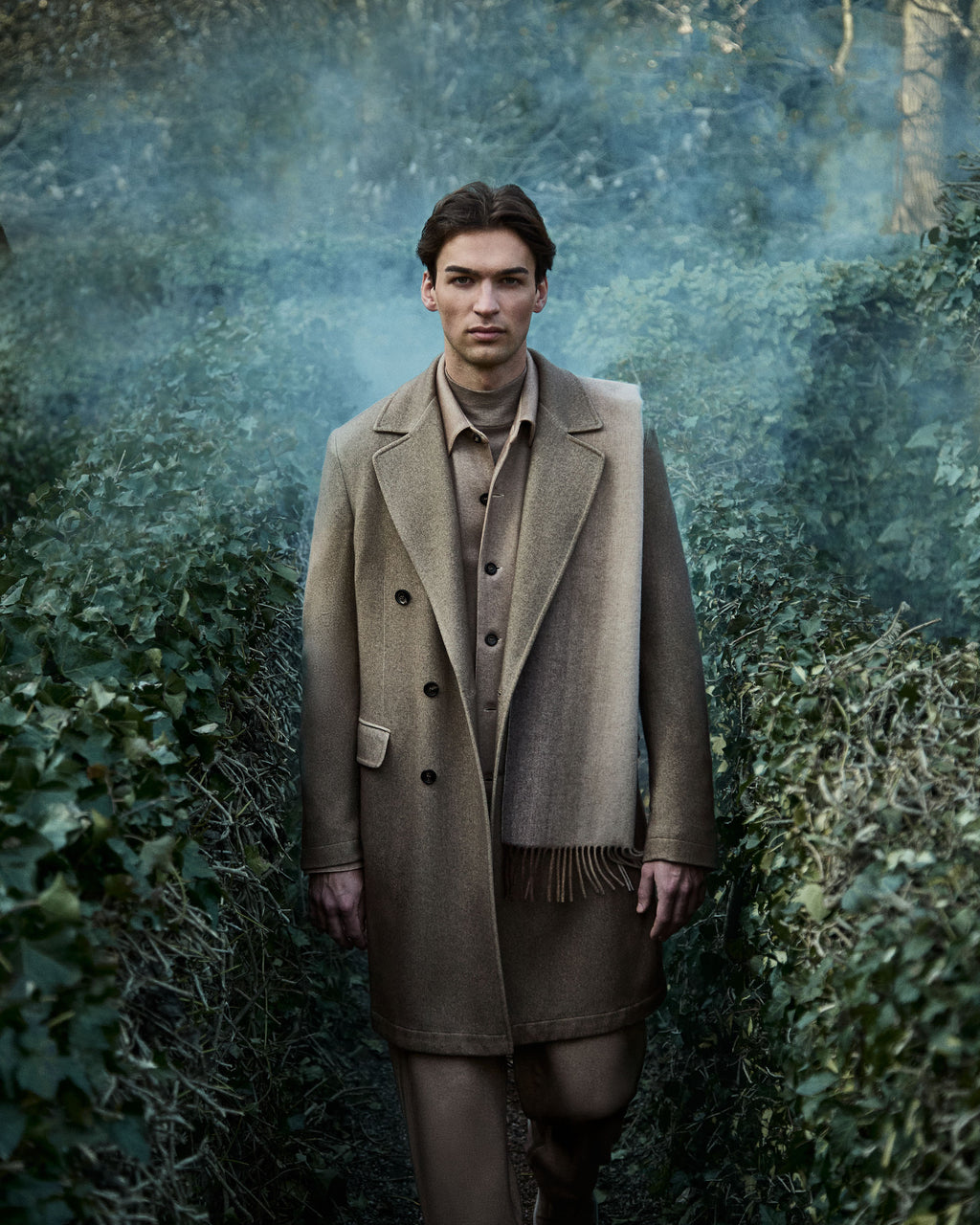 Outerwear in cashmere fleece