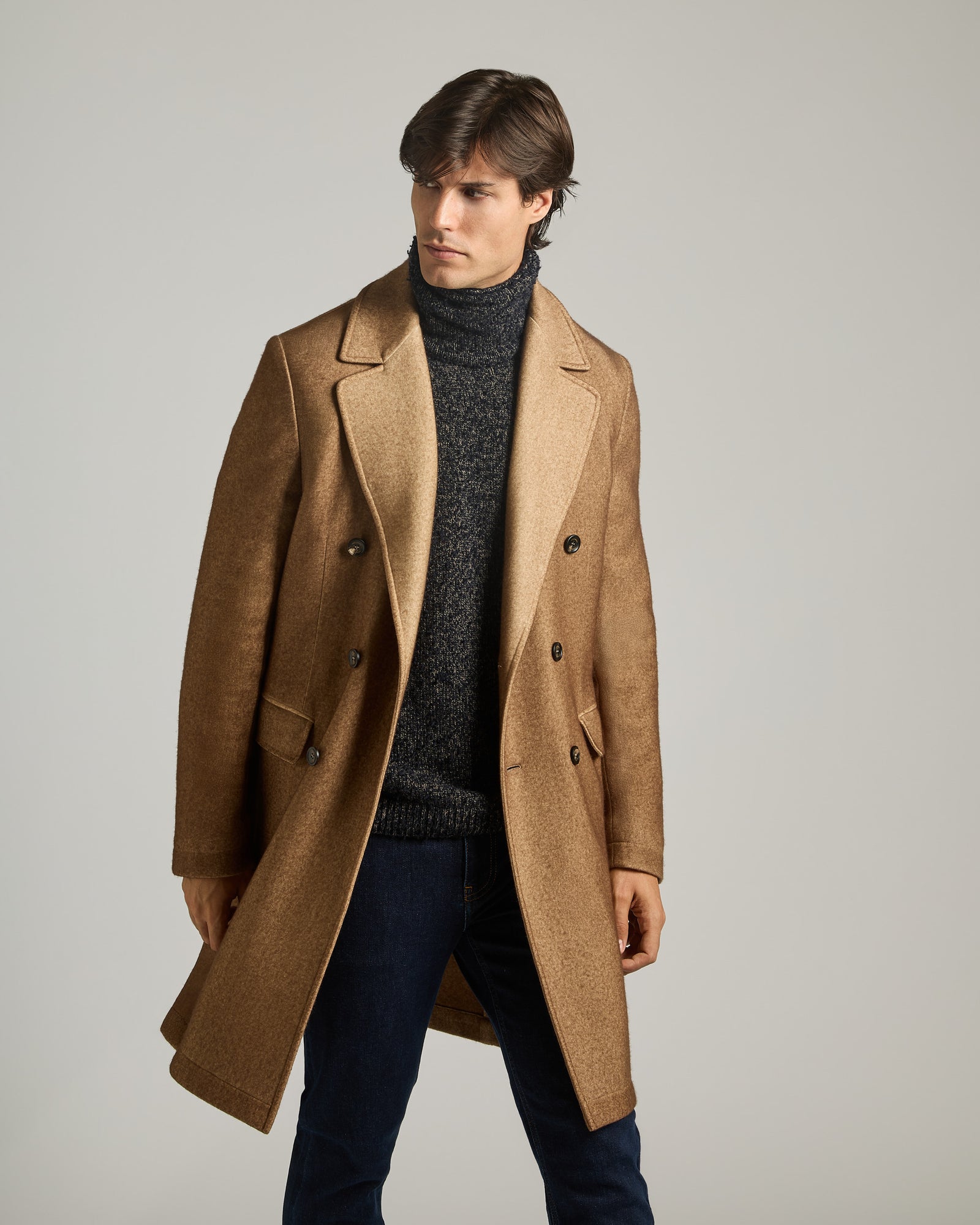 Outerwear in cashmere fleece