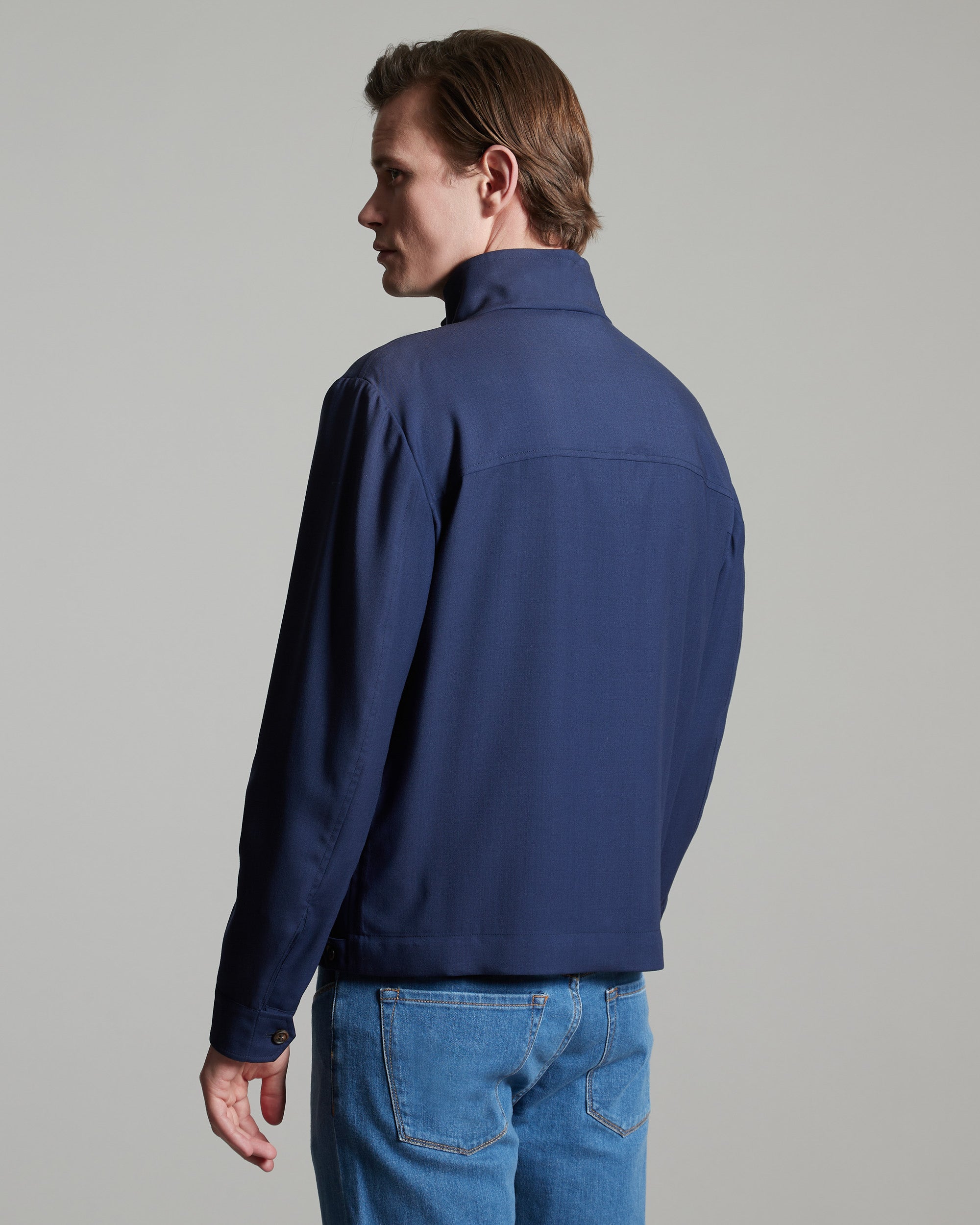 Giubbino NICHOLSON in cashmere 4.0 blu navy