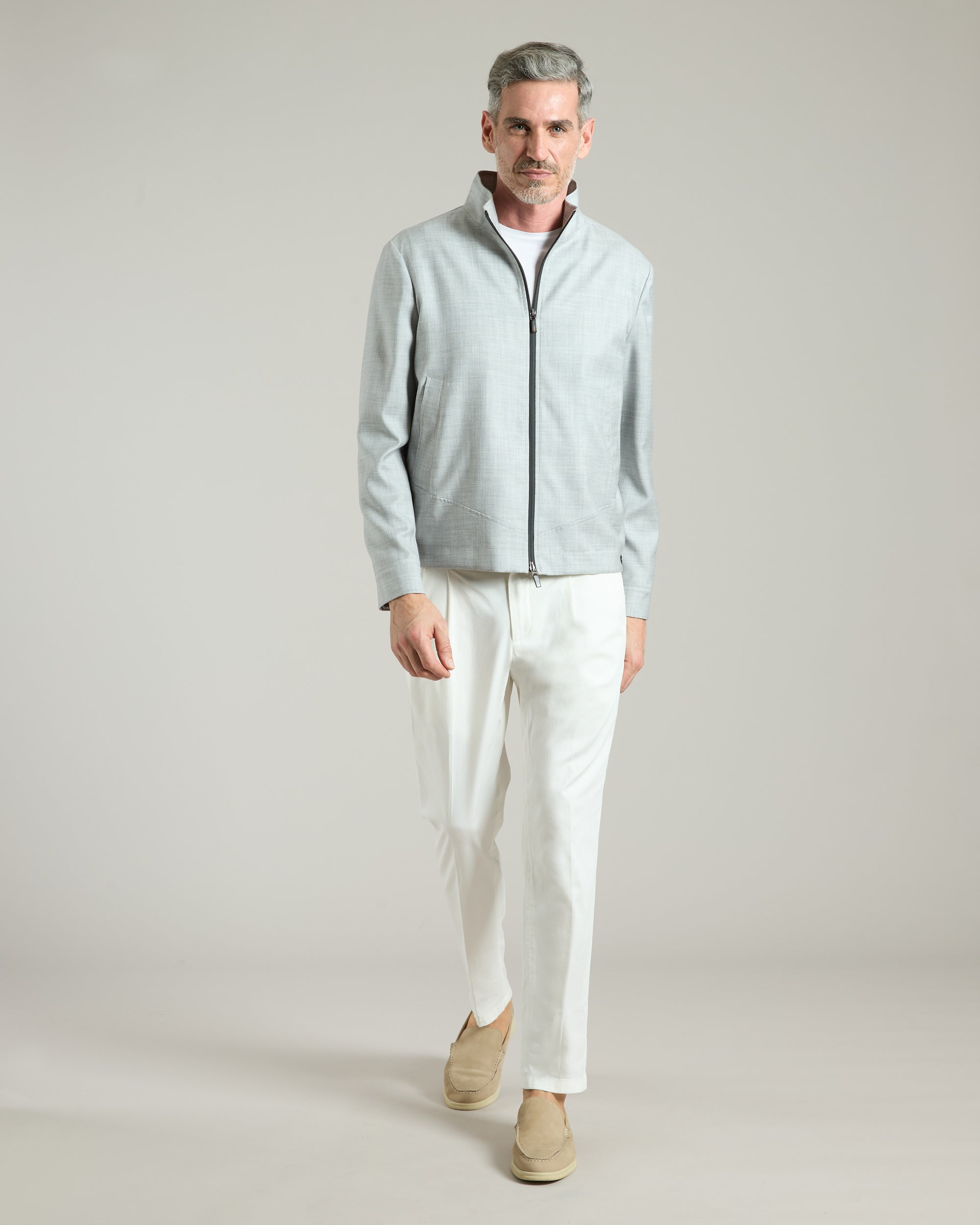 Giubbino in cashmere 4.0 grigio