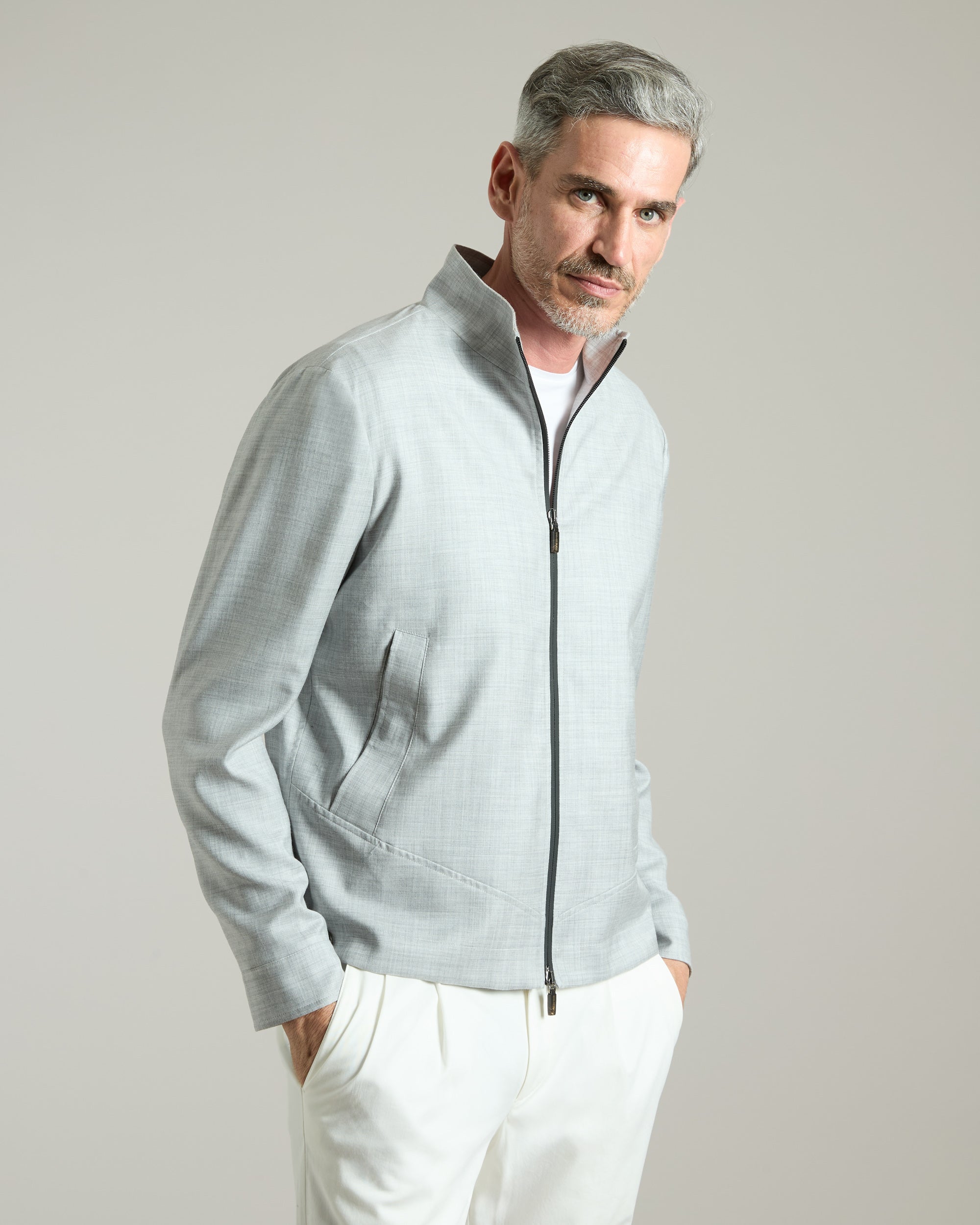 Giubbino in cashmere 4.0 grigio