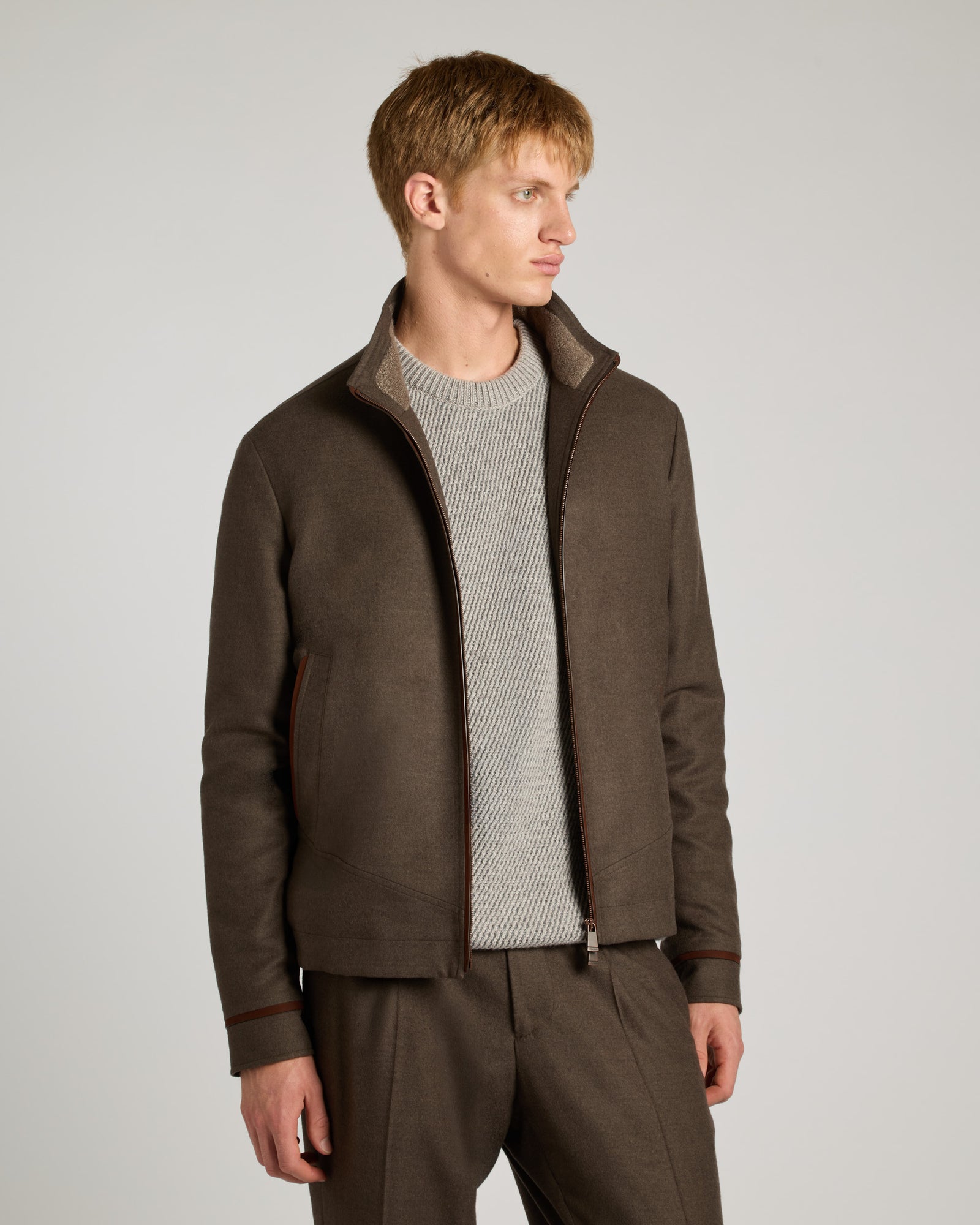 Combed cashmere blouson 3