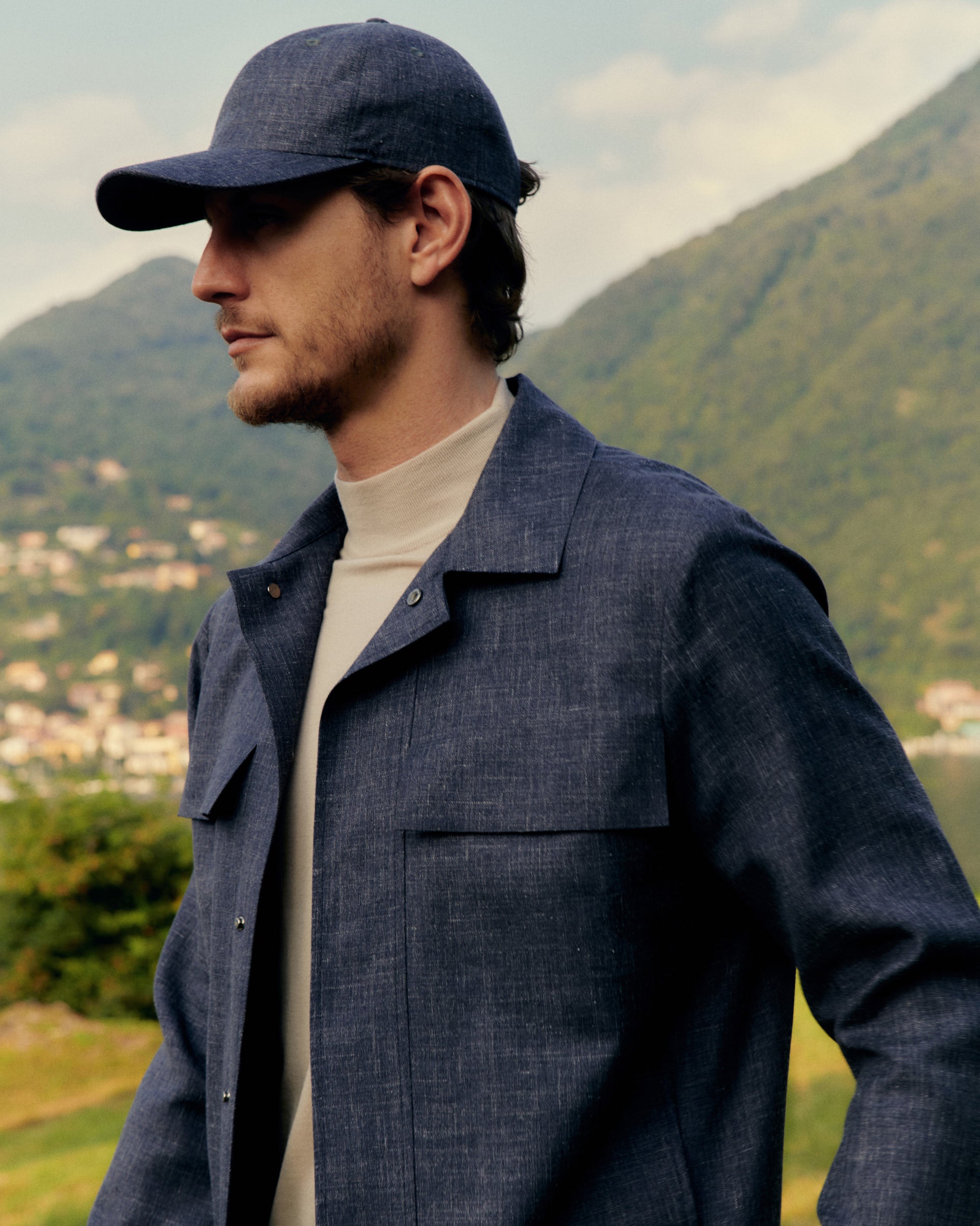 Cashmere Waves Jacket with Ultrasonic Cut