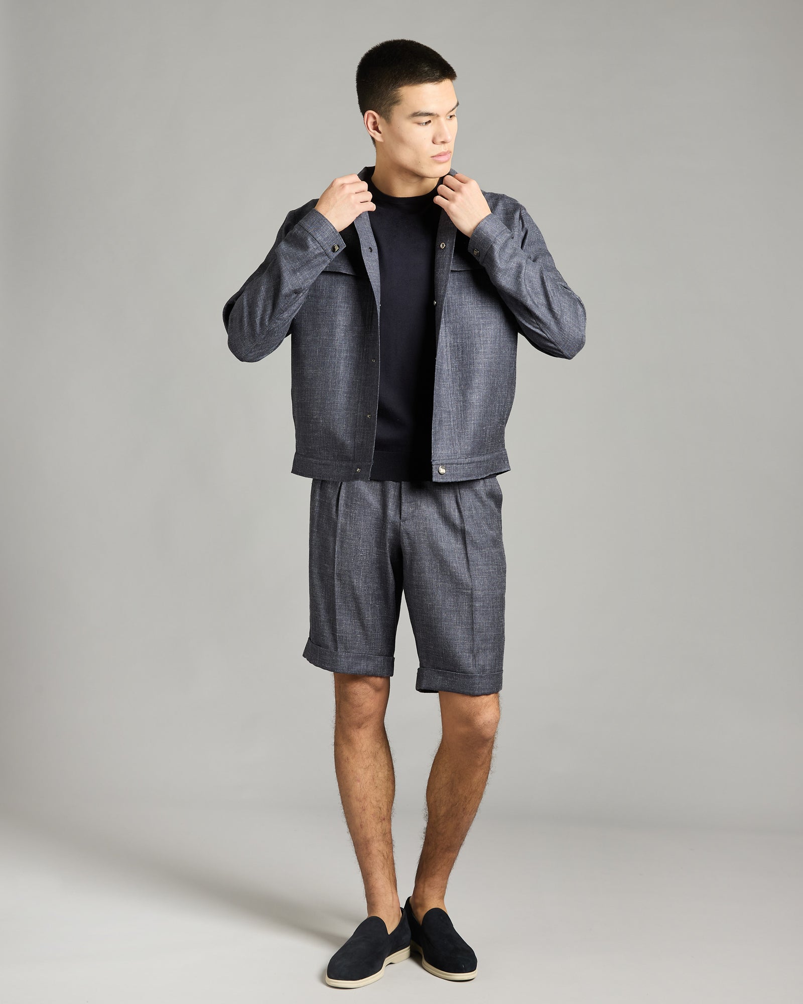 Cashmere Waves Jacket with Ultrasonic Cut