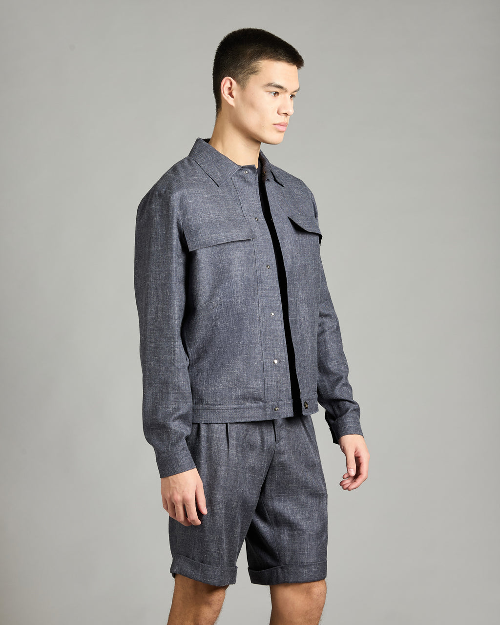 Cashmere Waves Jacket with Ultrasonic Cut