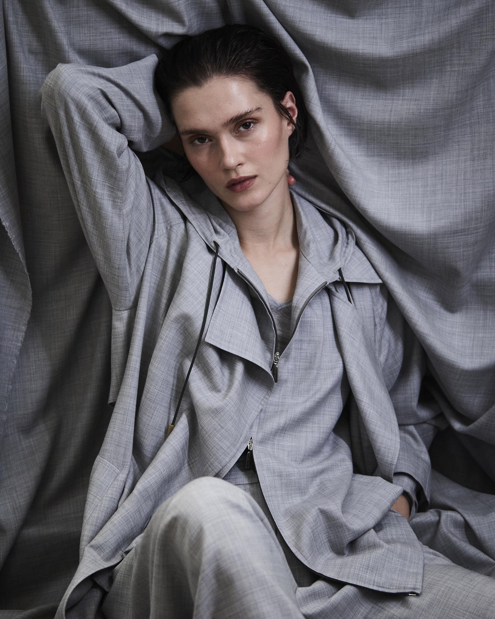 Light grey Cashmere 4.0 blouson