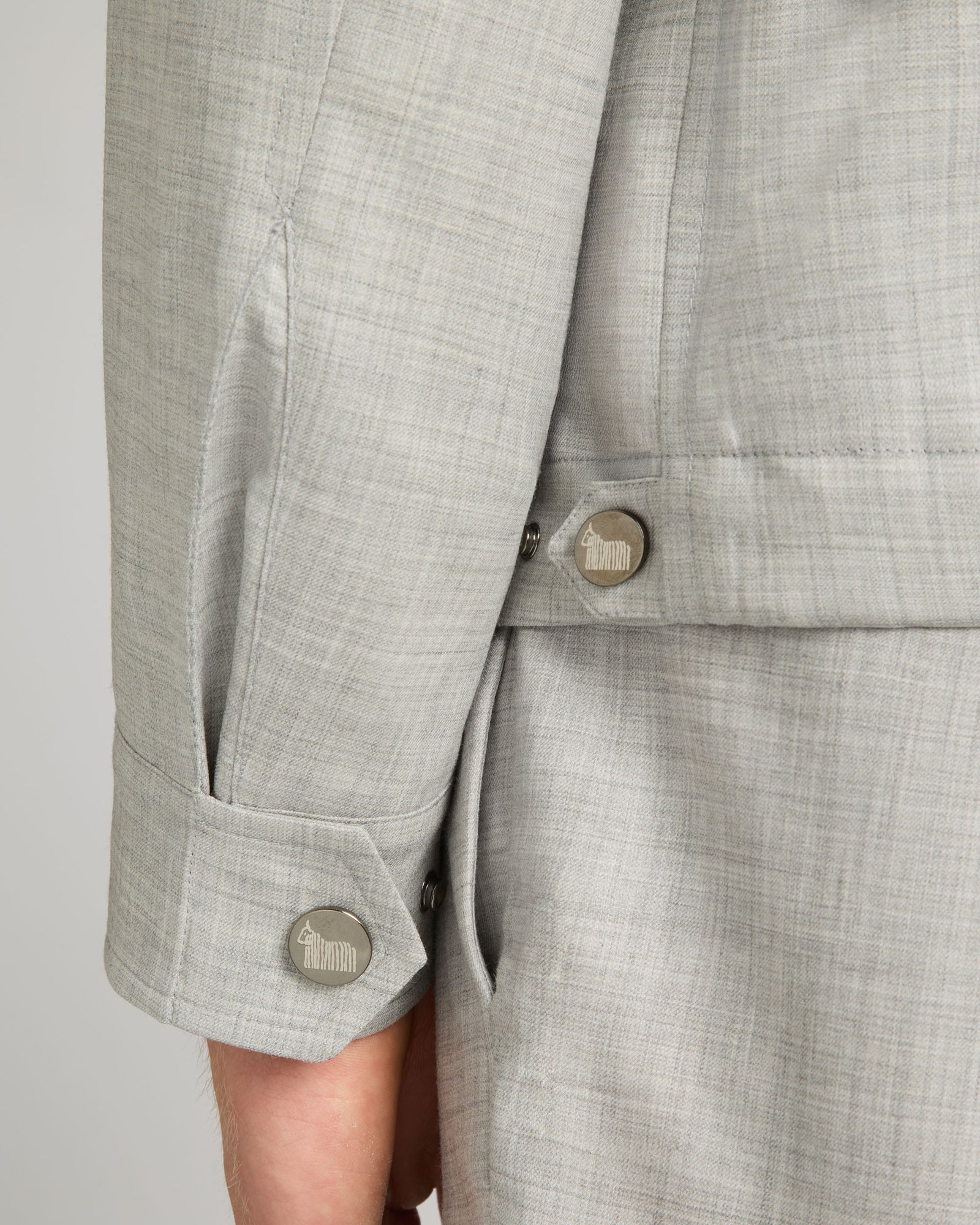 Light grey Cashmere 4.0 blouson 4