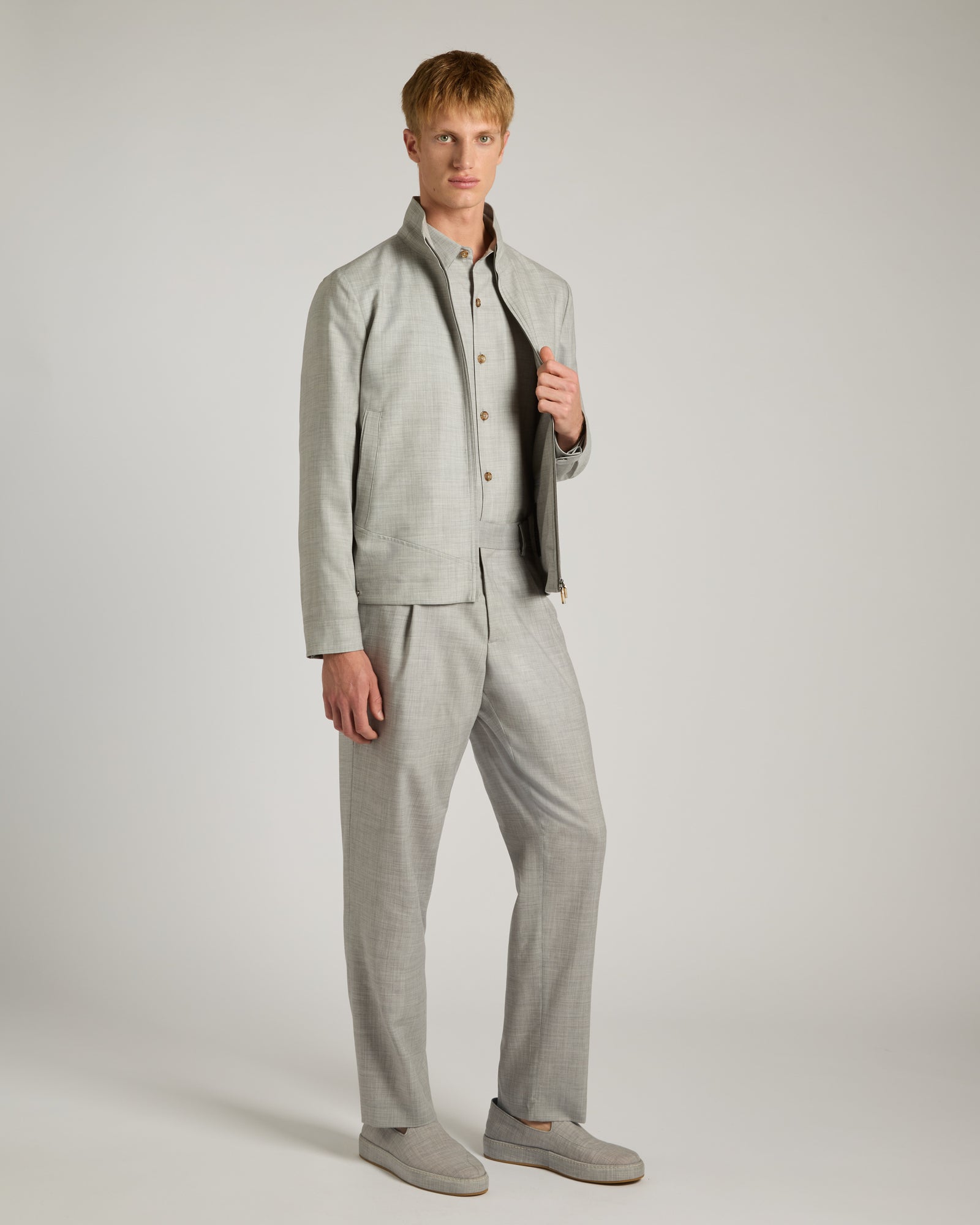 Light grey Cashmere 4.0 blouson 3