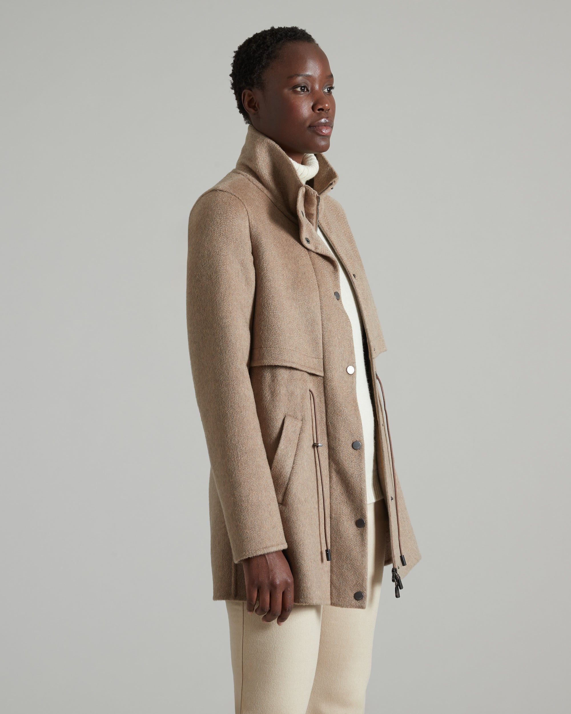 Double face Cashmere wind Kate in brown