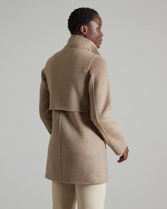 Giacca sahariana in Cashmere double brown