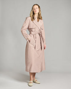 Silk and cotton Trench