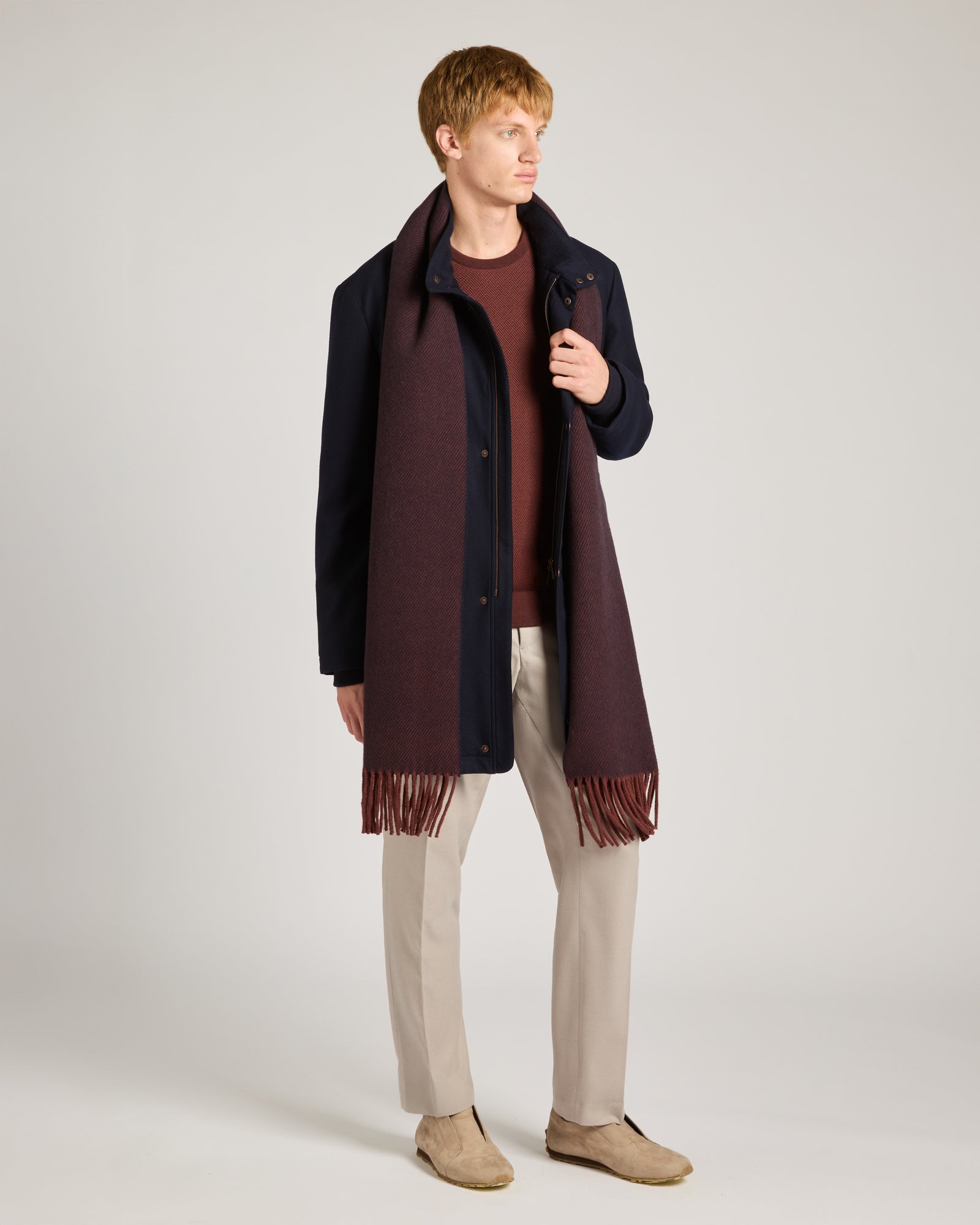 Blake car coat in 12.8 Kid Wool 3