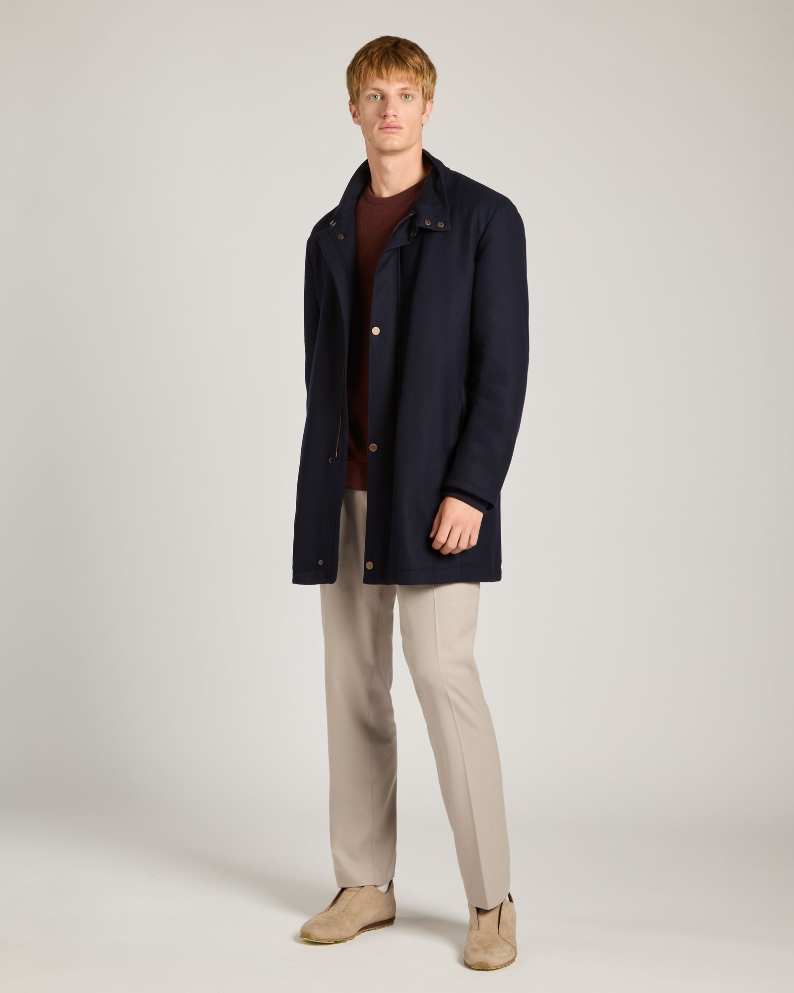 Blake car coat in 12.8 Kid Wool 2