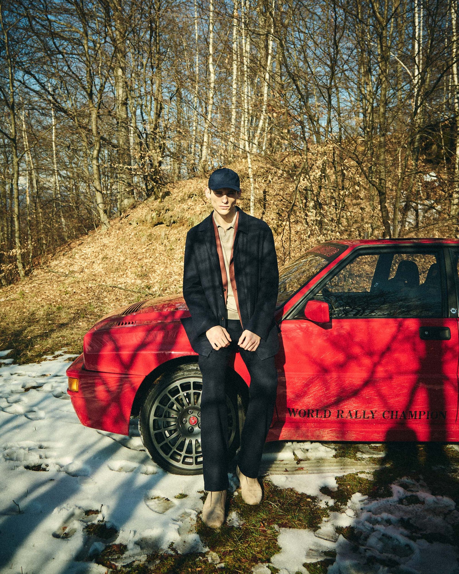 ENDEAVOUR car coat in 12.8 Kid Wool