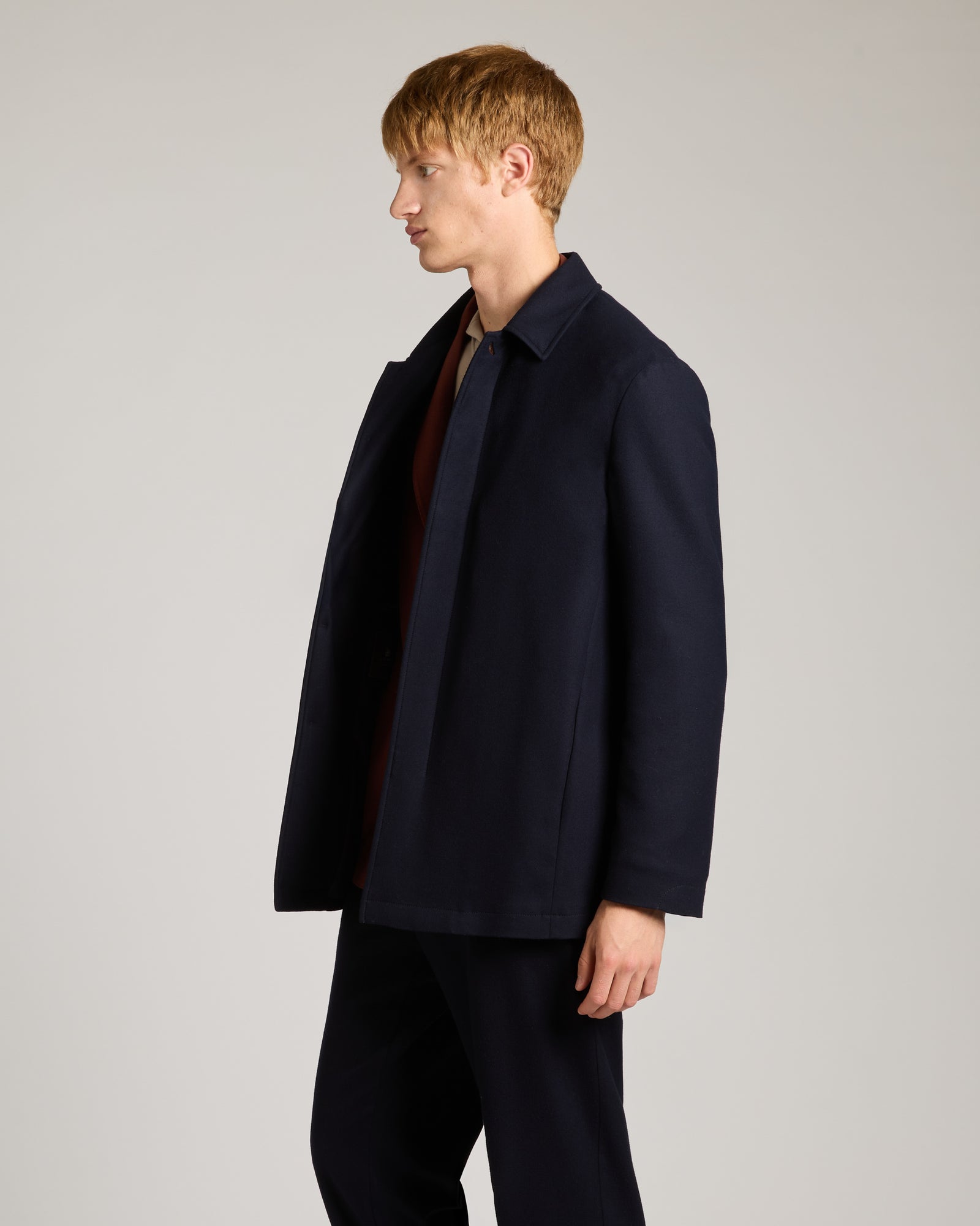 ENDEAVOUR car coat in 12.8 Kid Wool 3
