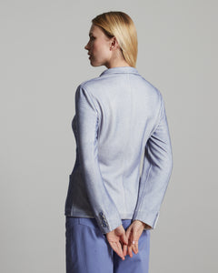 Hand sprayed Purple cashmere fleece Kate blazer 3