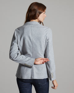 Light grey cashmere fleece Kate blazer