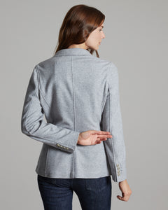 Giacca kate in cashmere fleece grigio chiaro