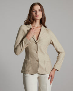 Beige Kate Blazer aus Kaschmirfleece