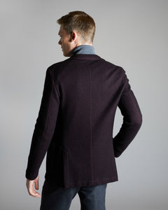 Bordeaux cashmere fleece blazer 4