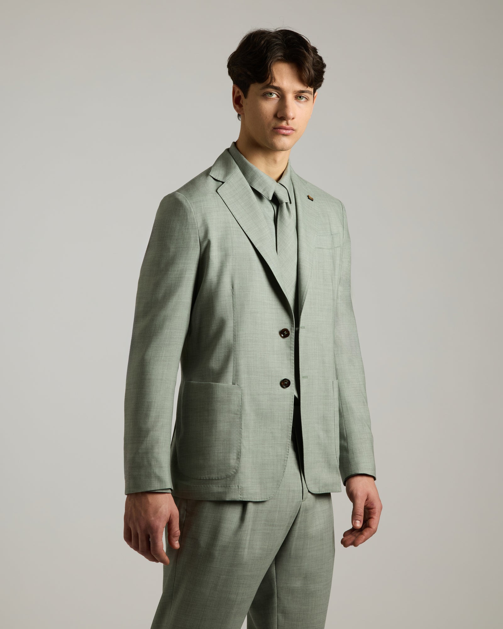 ROBERT jacket in green Cashmere 4.0